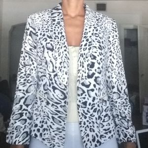 Caché leopard blazer